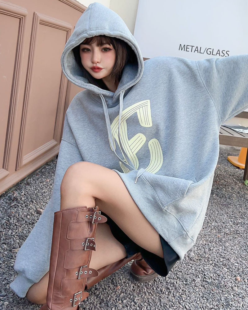 Padded Top Mid-length Velvet Sweatshirt 10