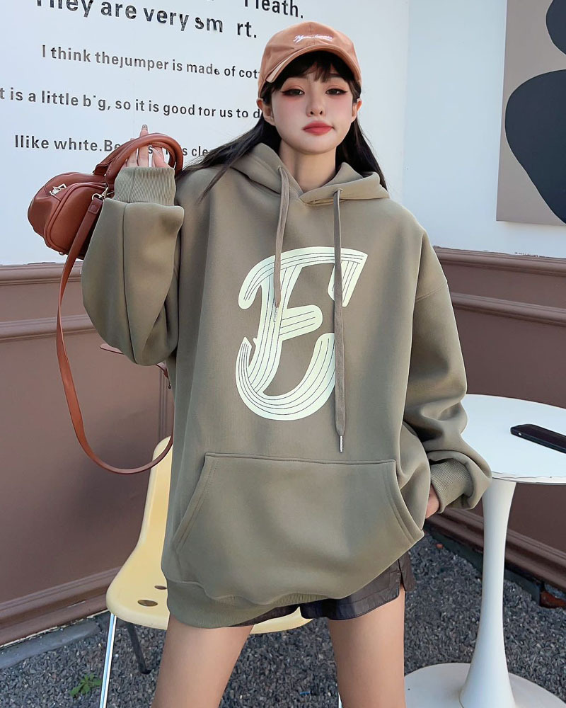 Padded Top Mid-length Velvet Sweatshirt 12