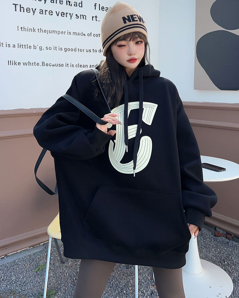 Padded Top Mid-length Velvet Sweatshirt 16