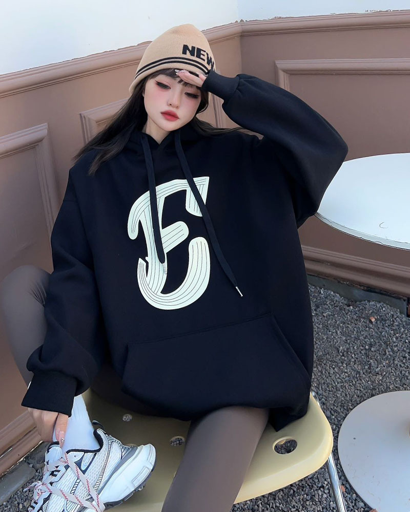 Padded Top Mid-length Velvet Sweatshirt 18