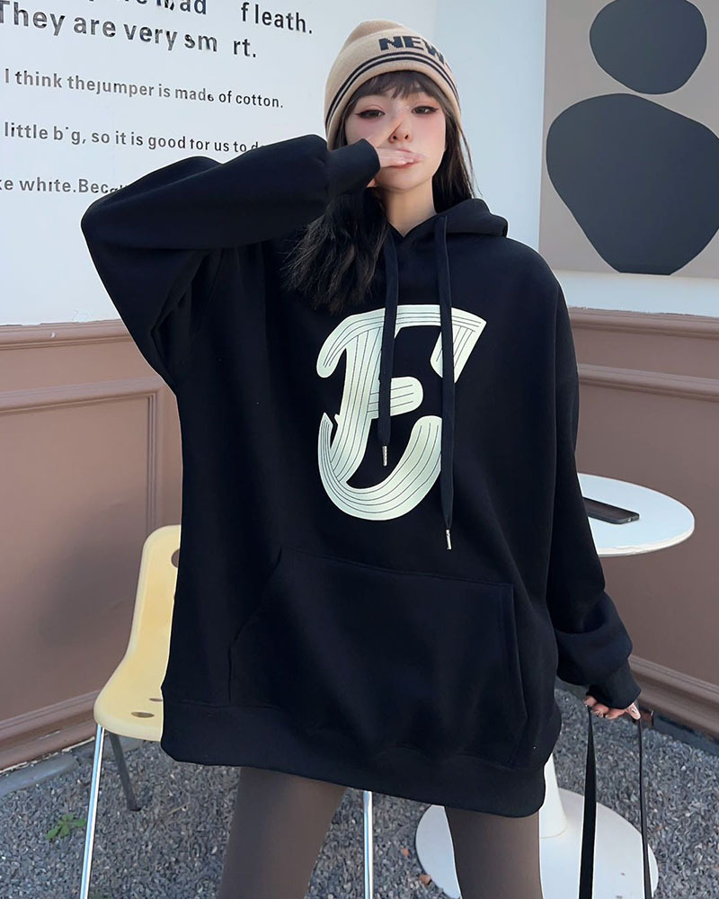 Padded Top Mid-length Velvet Sweatshirt 22