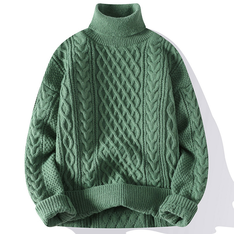 Vintage Jacquard Thick Sweater Image 2