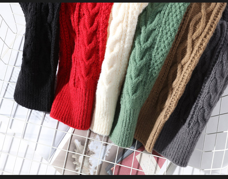 Vintage Jacquard Thick Sweater Image 7