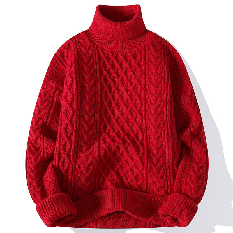 Vintage Jacquard Thick Sweater Image 8