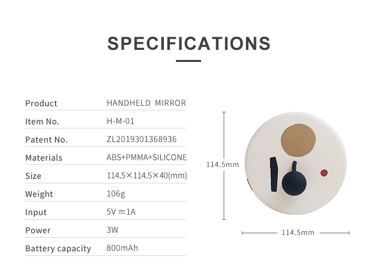 New Creative Cosmetic Makeup Led light Mini Mirror