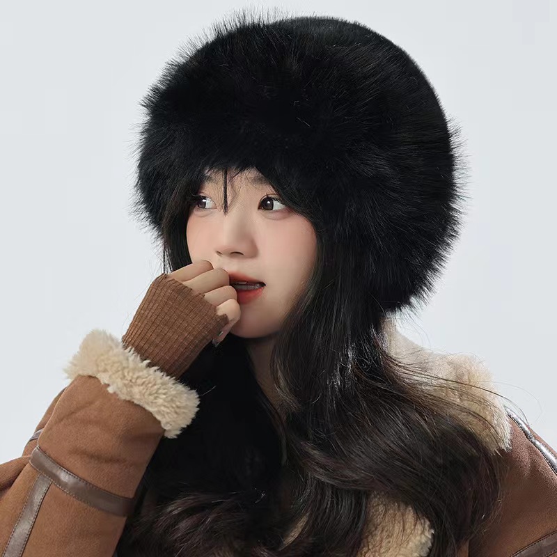 Plush Cold-proof Mink Fur Bucket Hat 2