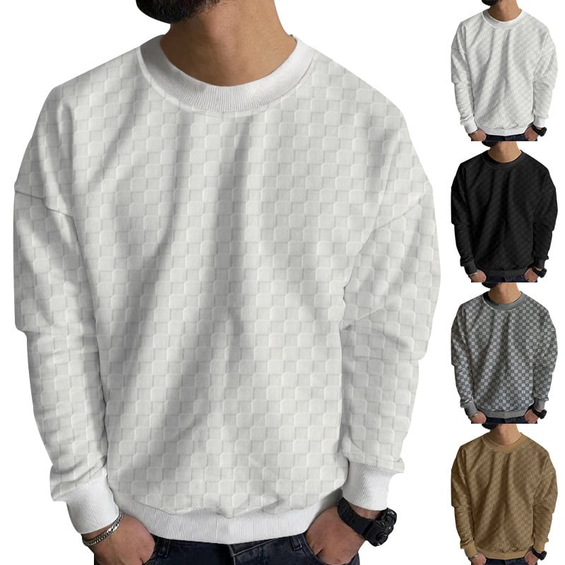 Crew Neck Casual Base Long Sleeve Shirt Image 4