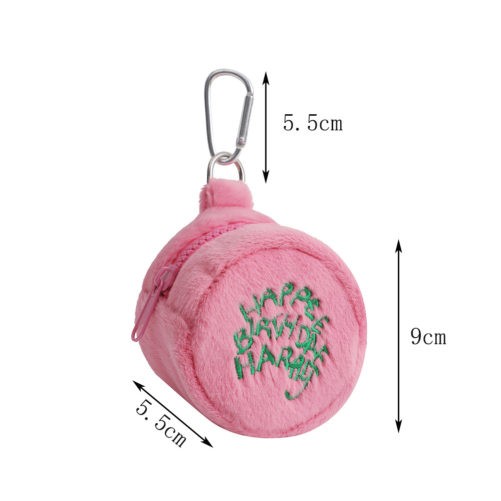 Simple Mini Plush Cosmetic Bag Image 1