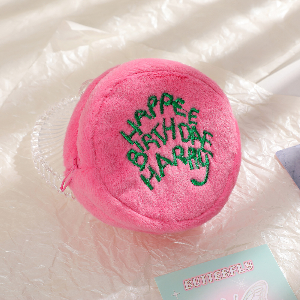 Simple Mini Plush Cosmetic Bag Image 2