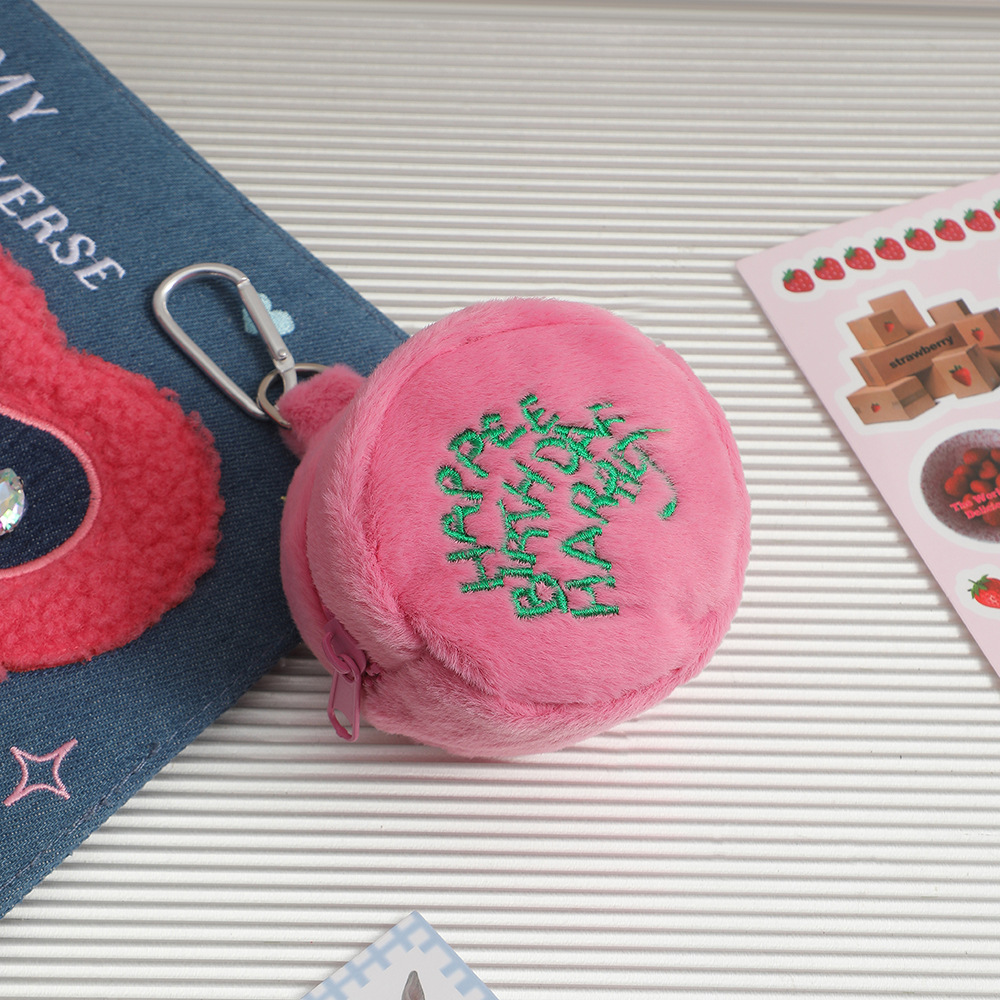 Simple Mini Plush Cosmetic Bag Image 4