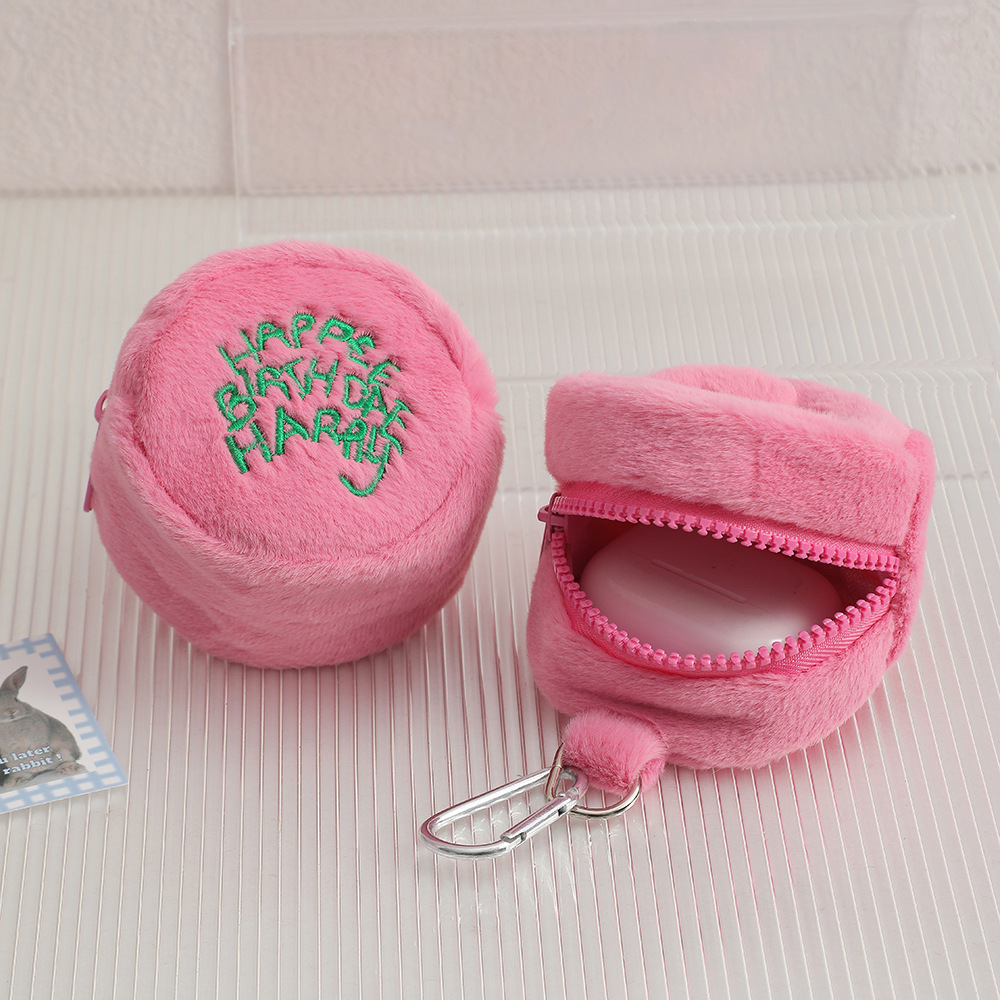 Simple Mini Plush Cosmetic Bag Image 5