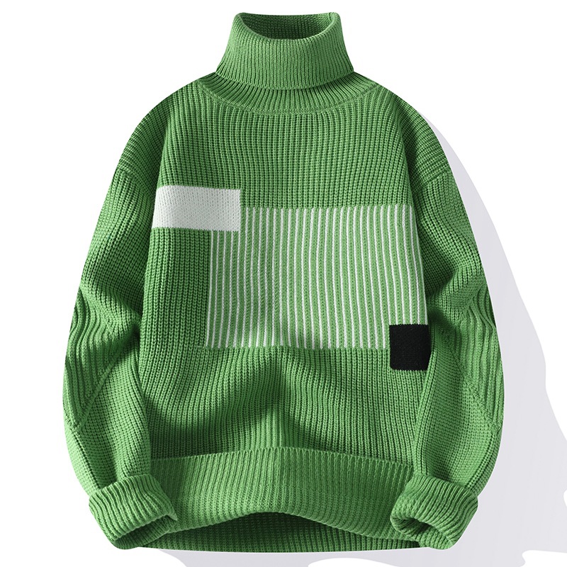 Men's Thickened Thermal Knitting Sweater - Side View