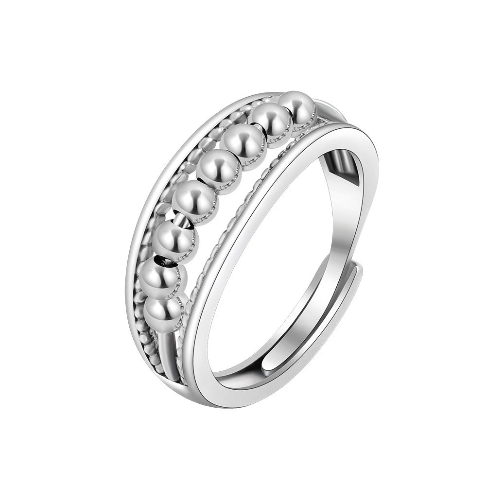 Simple Polka Dot Beaded Decompression Ring Image 1