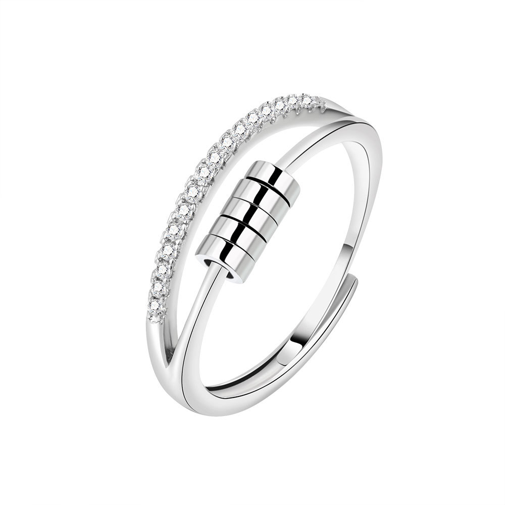 Simple Polka Dot Beaded Decompression Ring Image 2