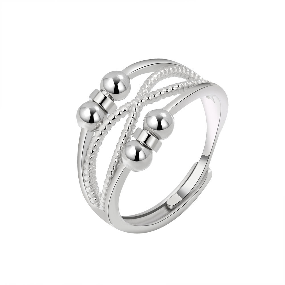 Simple Polka Dot Beaded Decompression Ring Image 3
