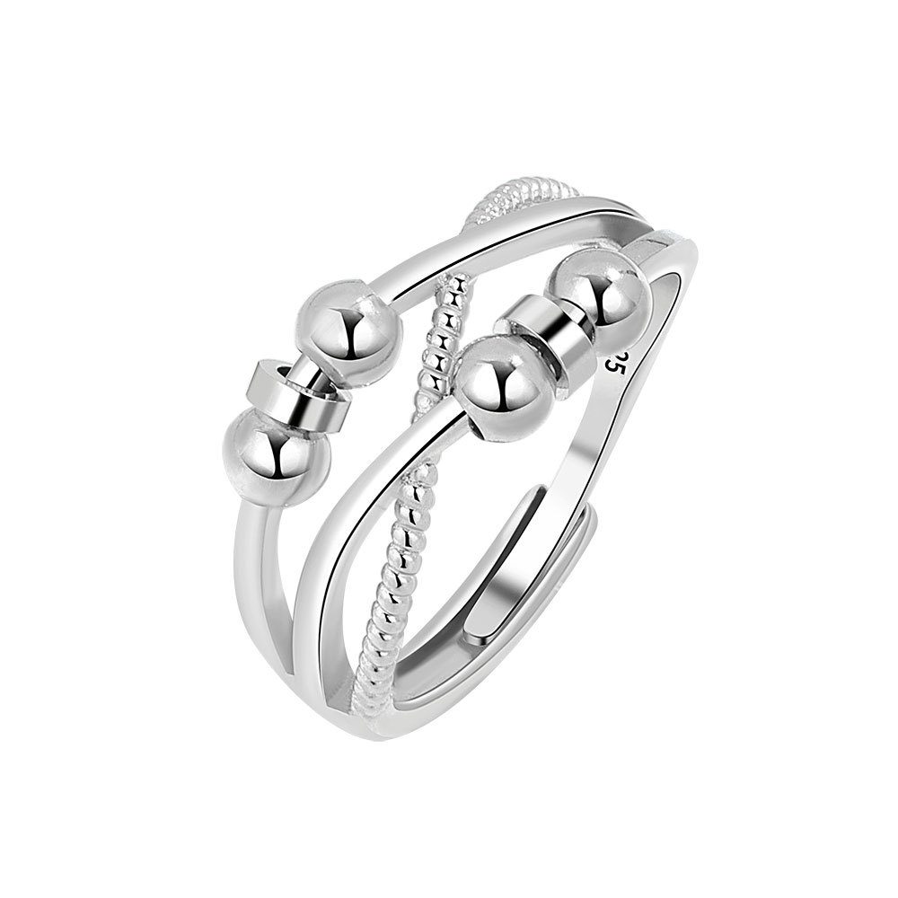 Simple Polka Dot Beaded Decompression Ring Image 4