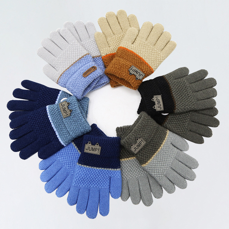 Riding Children's Gloves Light Gray