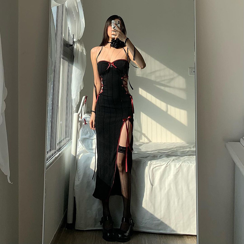 Slim Fit Hollow-out Dress Image 2