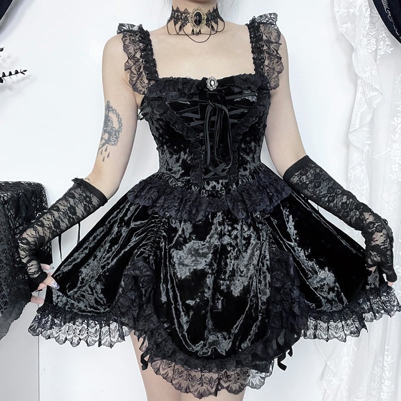 Dark Gothic Dress in Natural Light