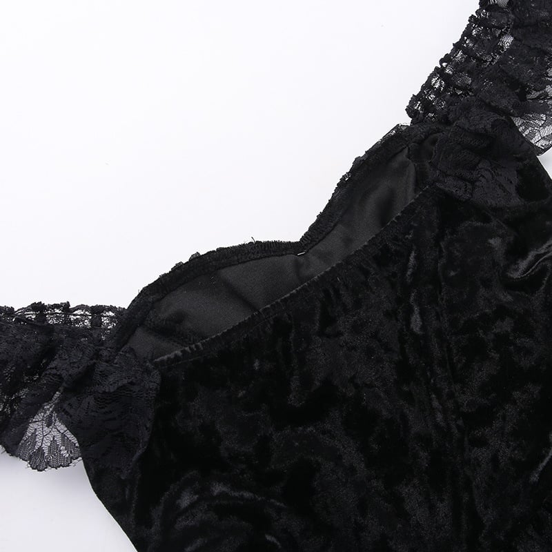 Dark Gothic Dress on Model
