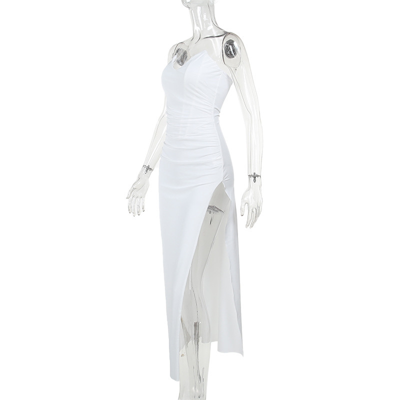 Pointed Tube Top Split Dress - Style 19
