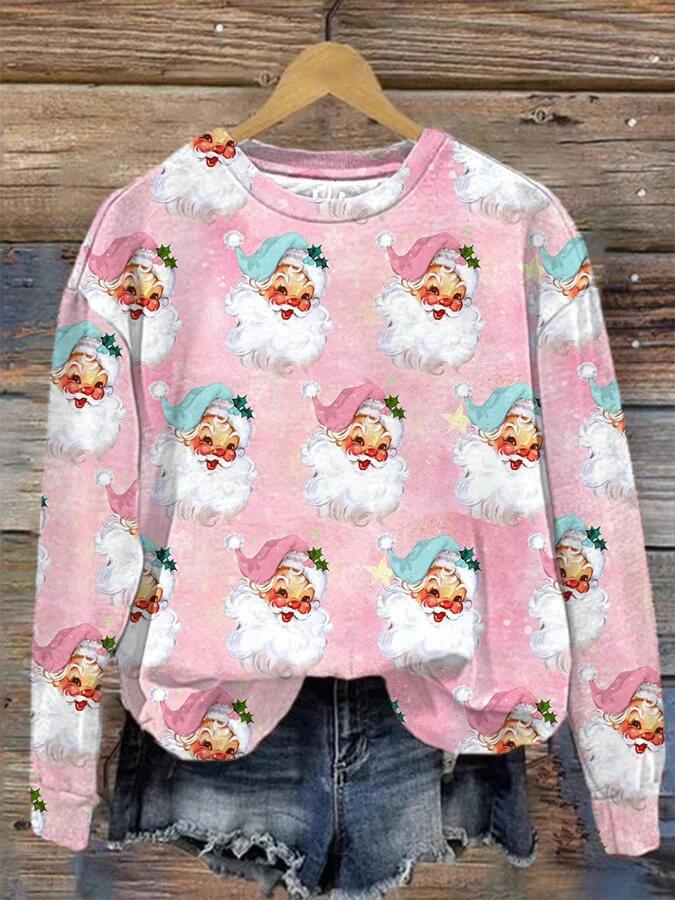 Model Wearing Christmas Shirt