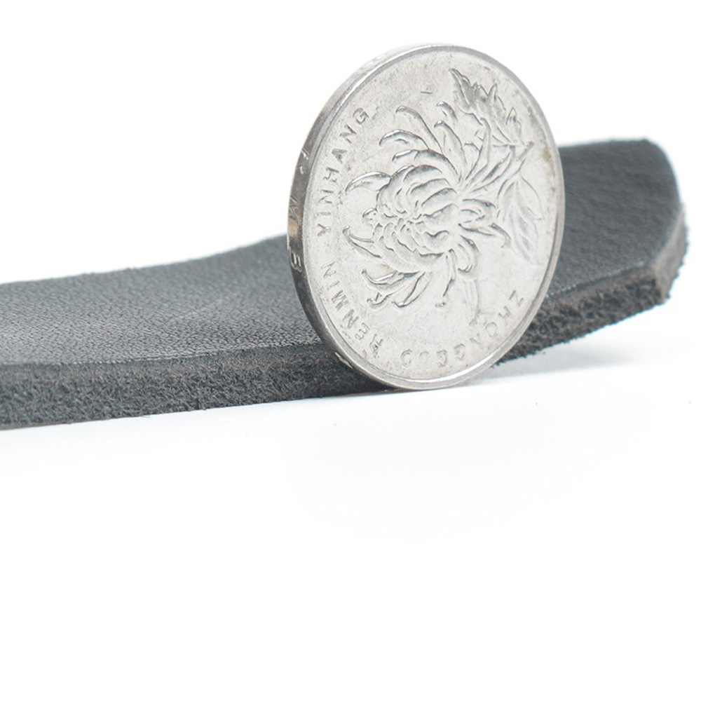 Black Cowhide Pet Leather Chest Strap Image 13