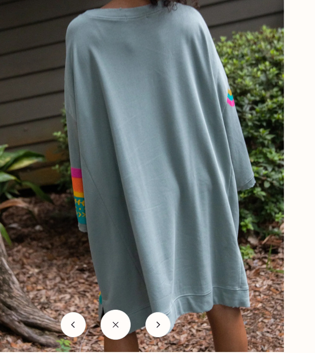 Loose Large Design Printed Crew Neck Sweatshirt - Image 3