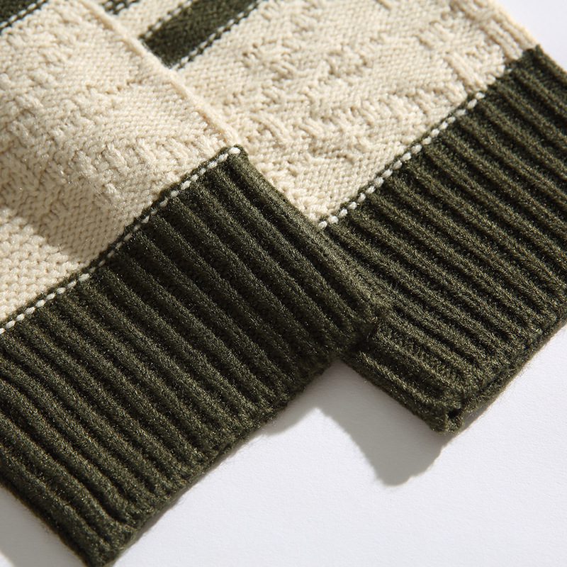Mixed Color Stripe Pullover Sweater Image 2