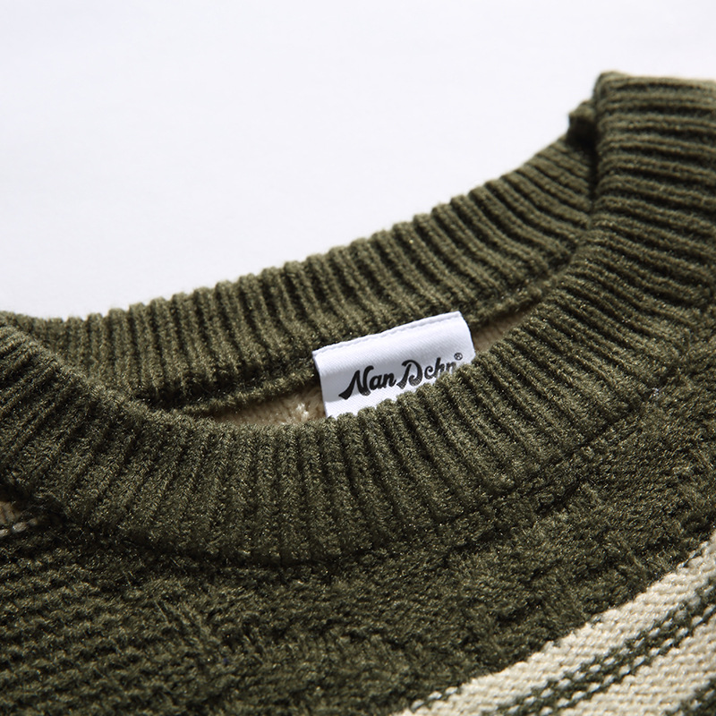 Mixed Color Stripe Pullover Sweater Image 6