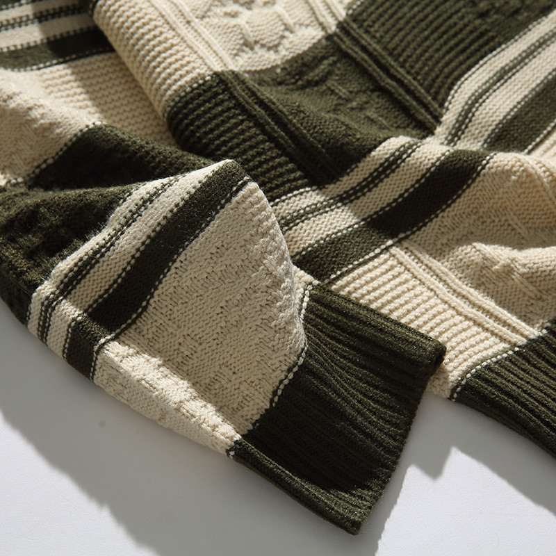 Mixed Color Stripe Pullover Sweater Image 7