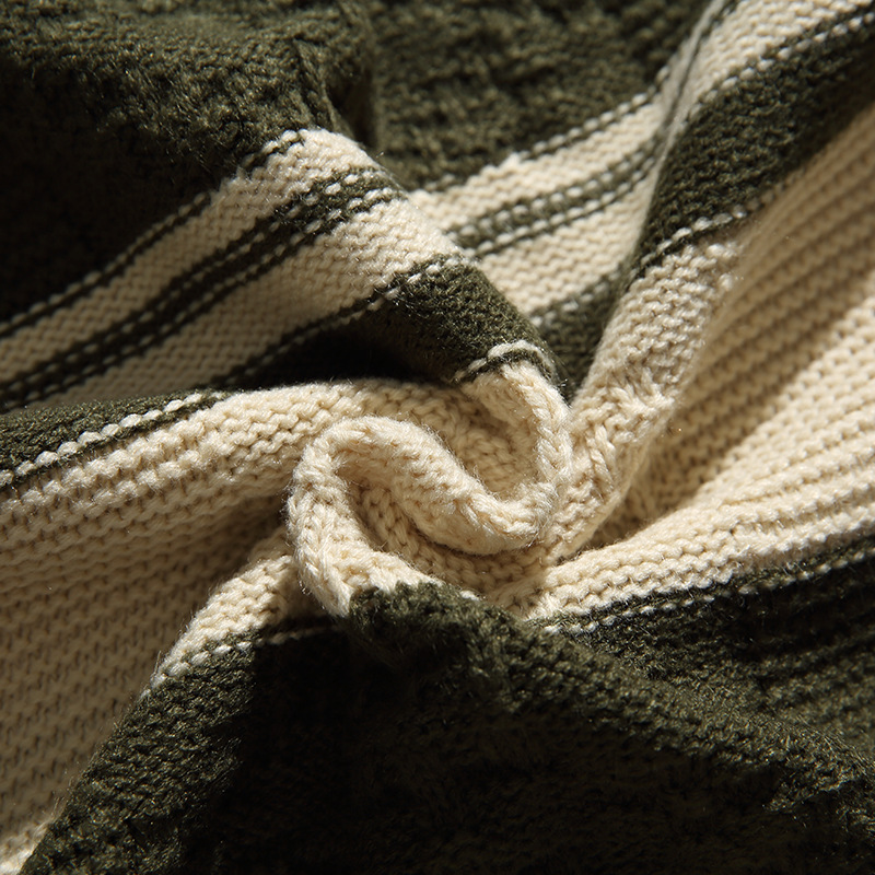 Mixed Color Stripe Pullover Sweater Image 12