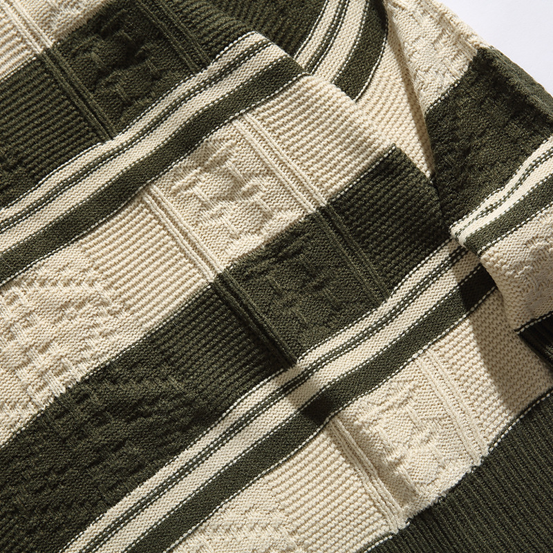 Mixed Color Stripe Pullover Sweater Image 15
