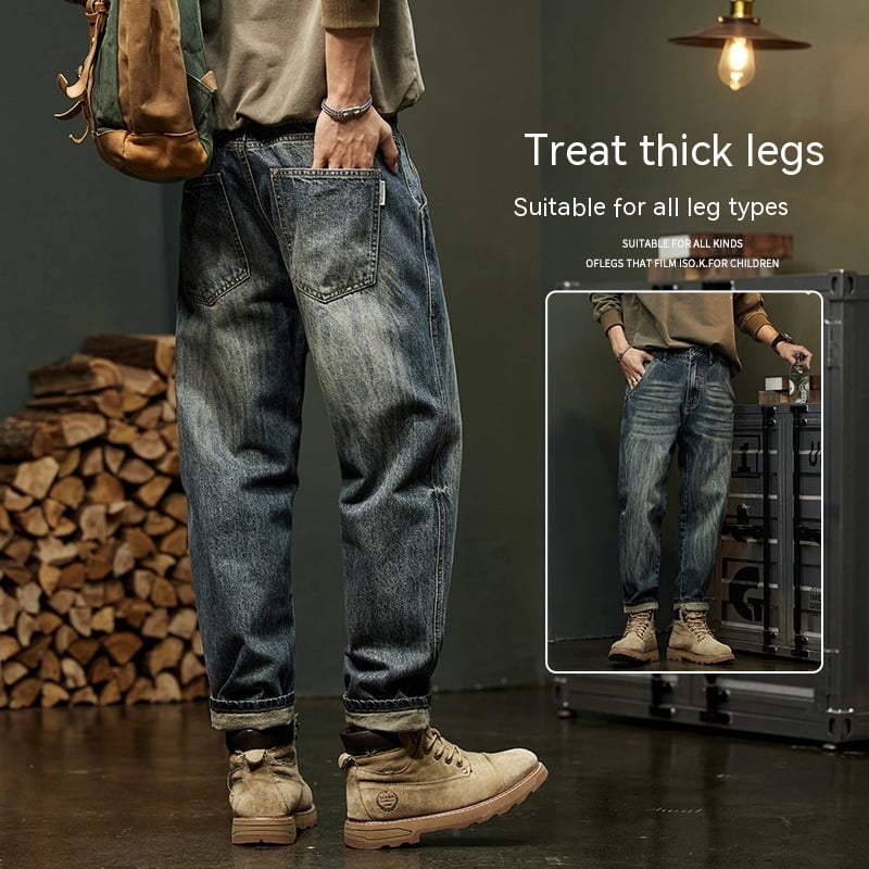 Men's Loose Straight Cargo Pants