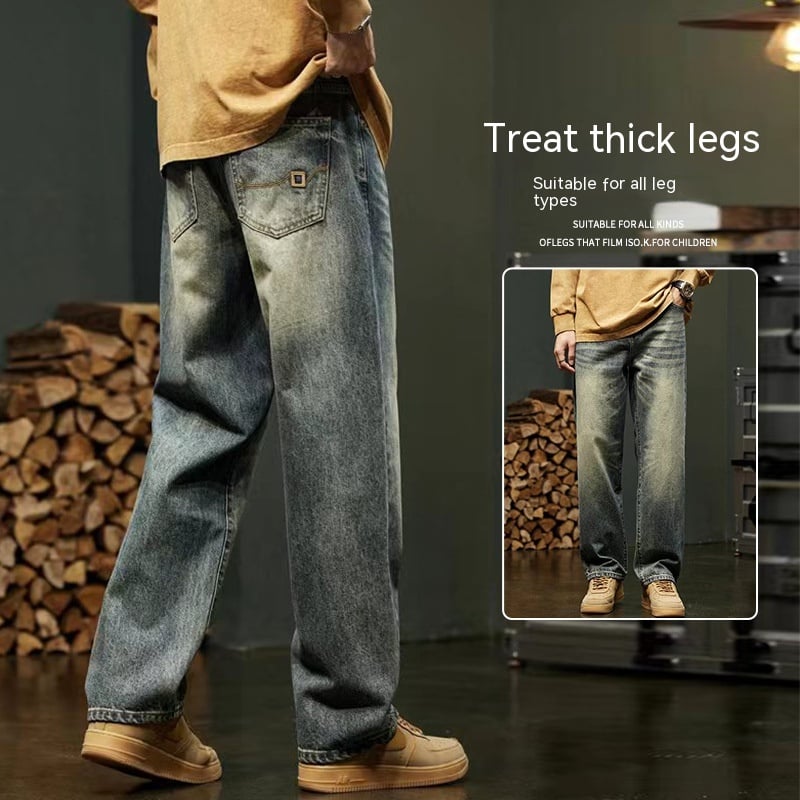 Men's Loose Straight Cargo Pants