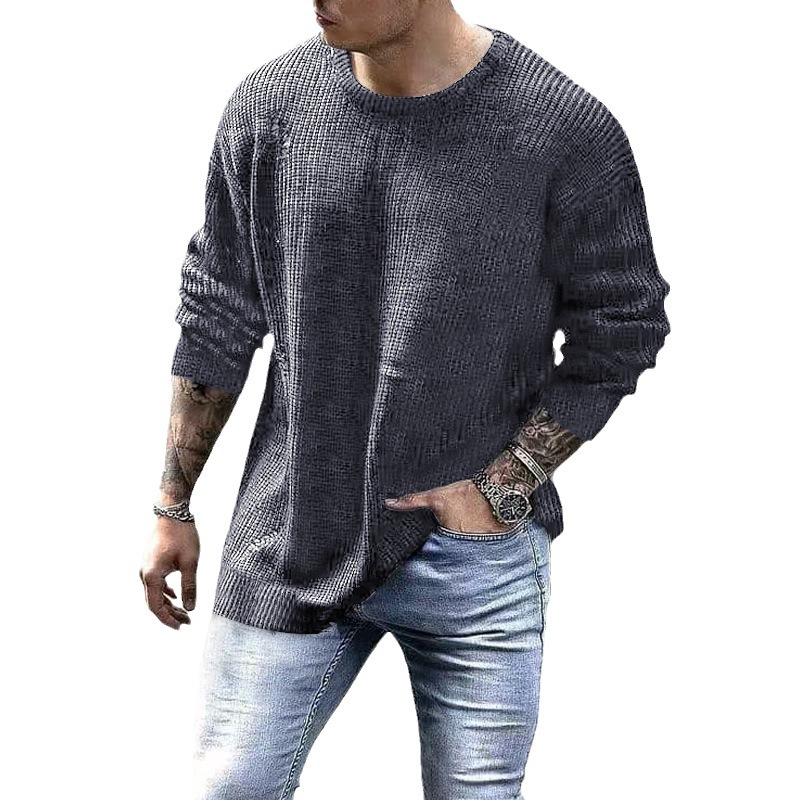 Men's Fashionable Knitted Pullover 6
