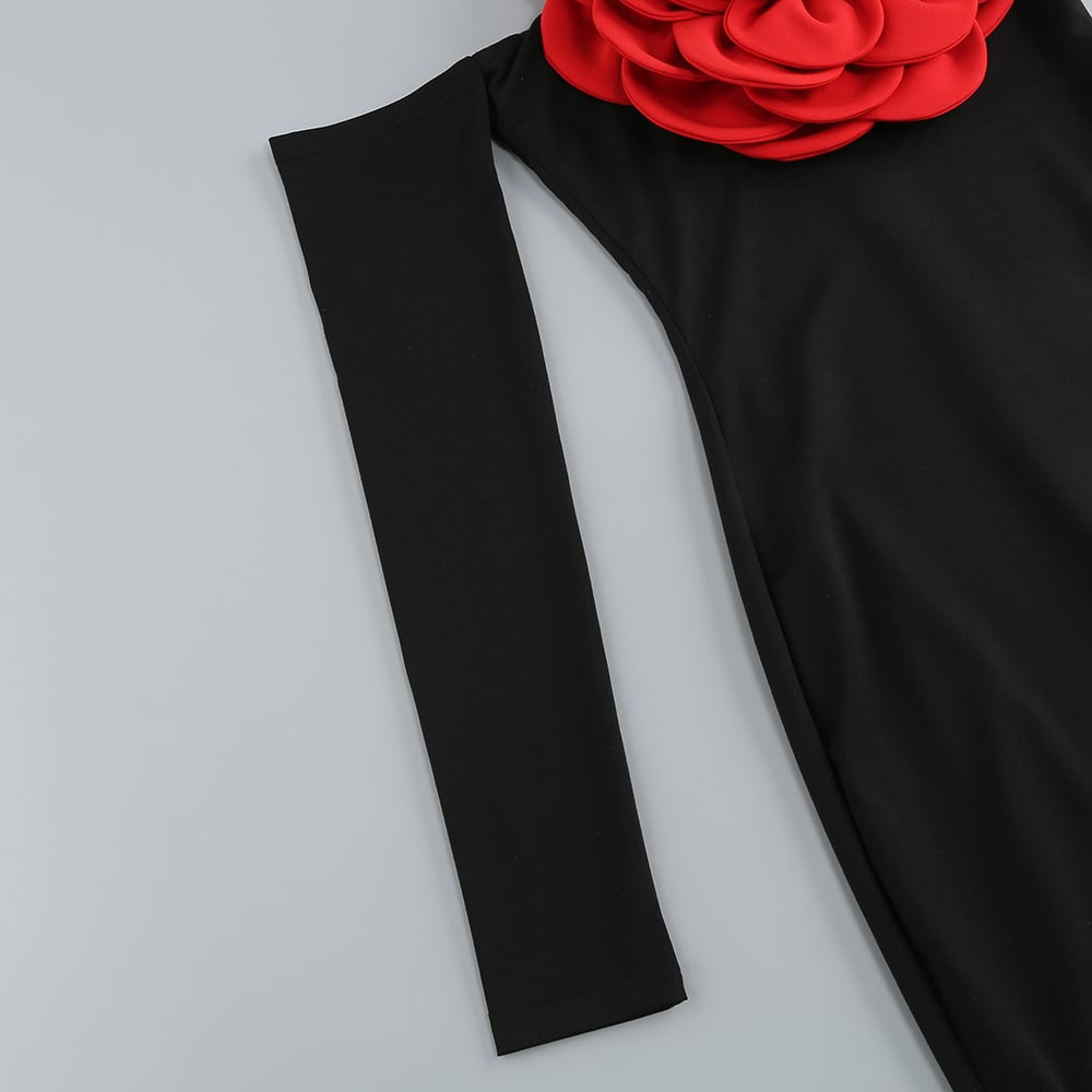 Stylish Flower Split Dress