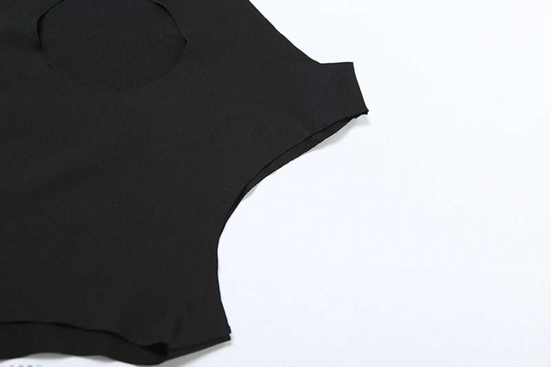 Women's Hollowed Fashion Rhinestone Navel Dress Image 2