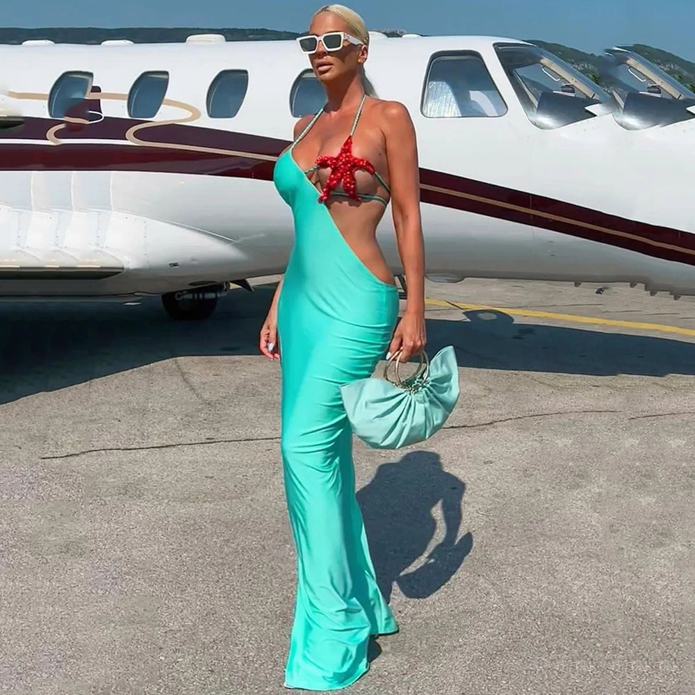 Sky Blue Dress Side View