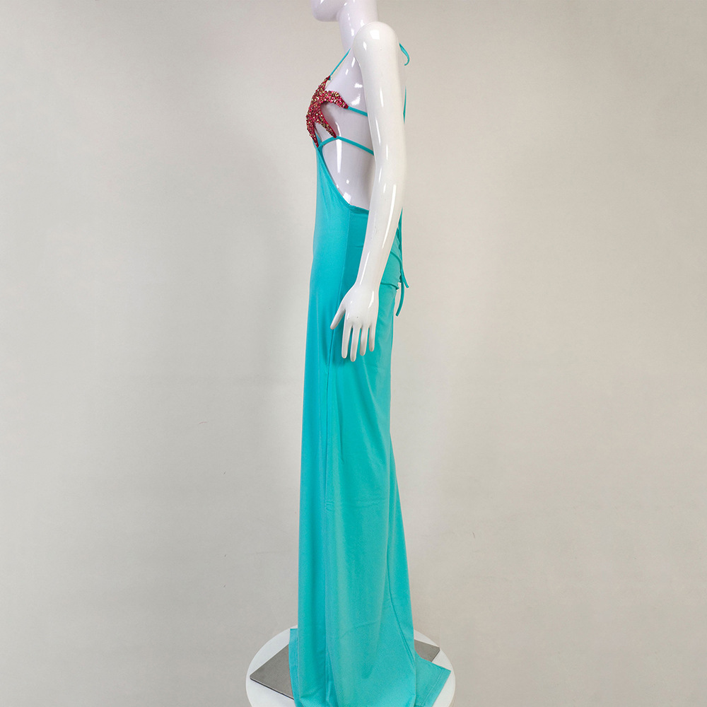 Sky Blue Dress Detail 3