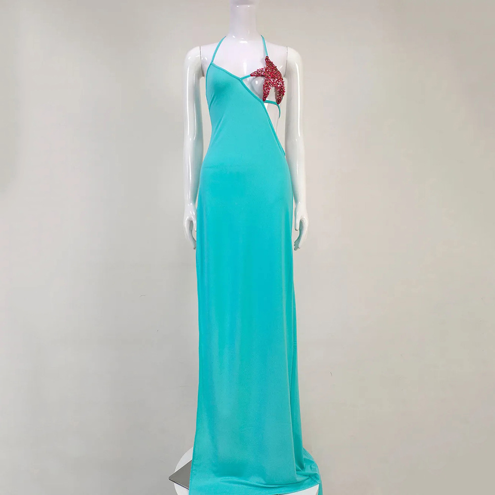 Sky Blue Dress Detail 12
