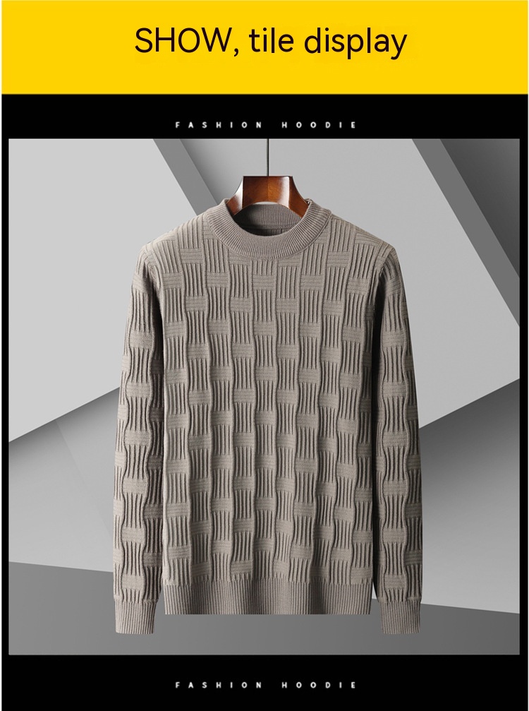 Men's Plus Size Sweater Gray