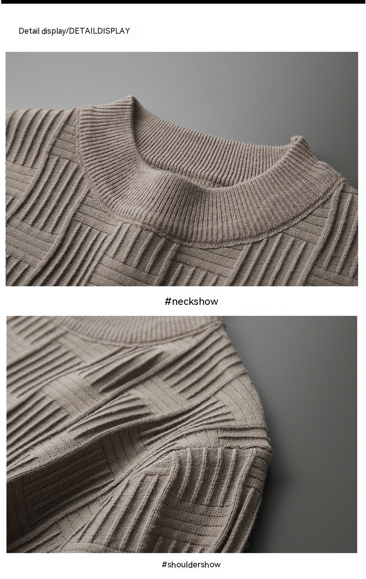 Men's Plus Size Sweater Knitted