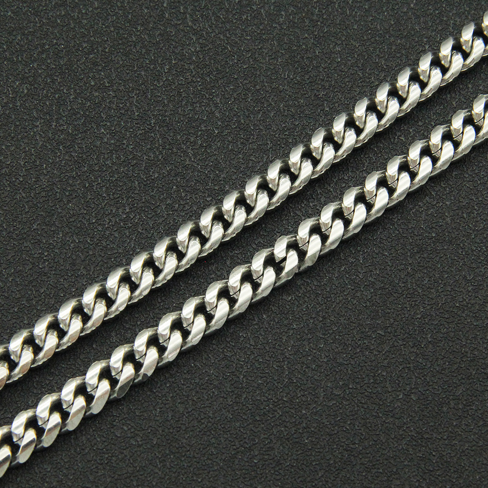 Titanium Steel Cuban Link Chain Bracelet Image 2