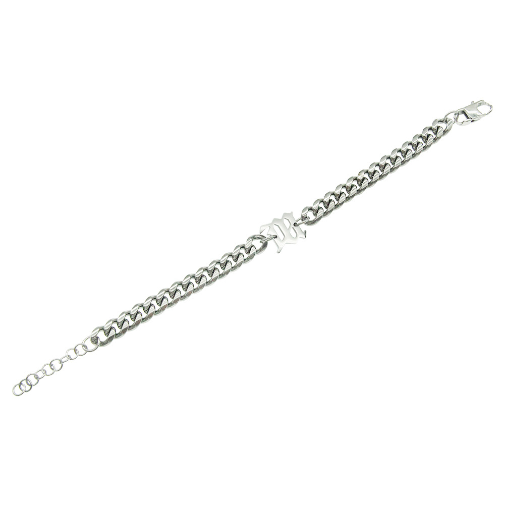 Titanium Steel Cuban Link Chain Bracelet Image 4