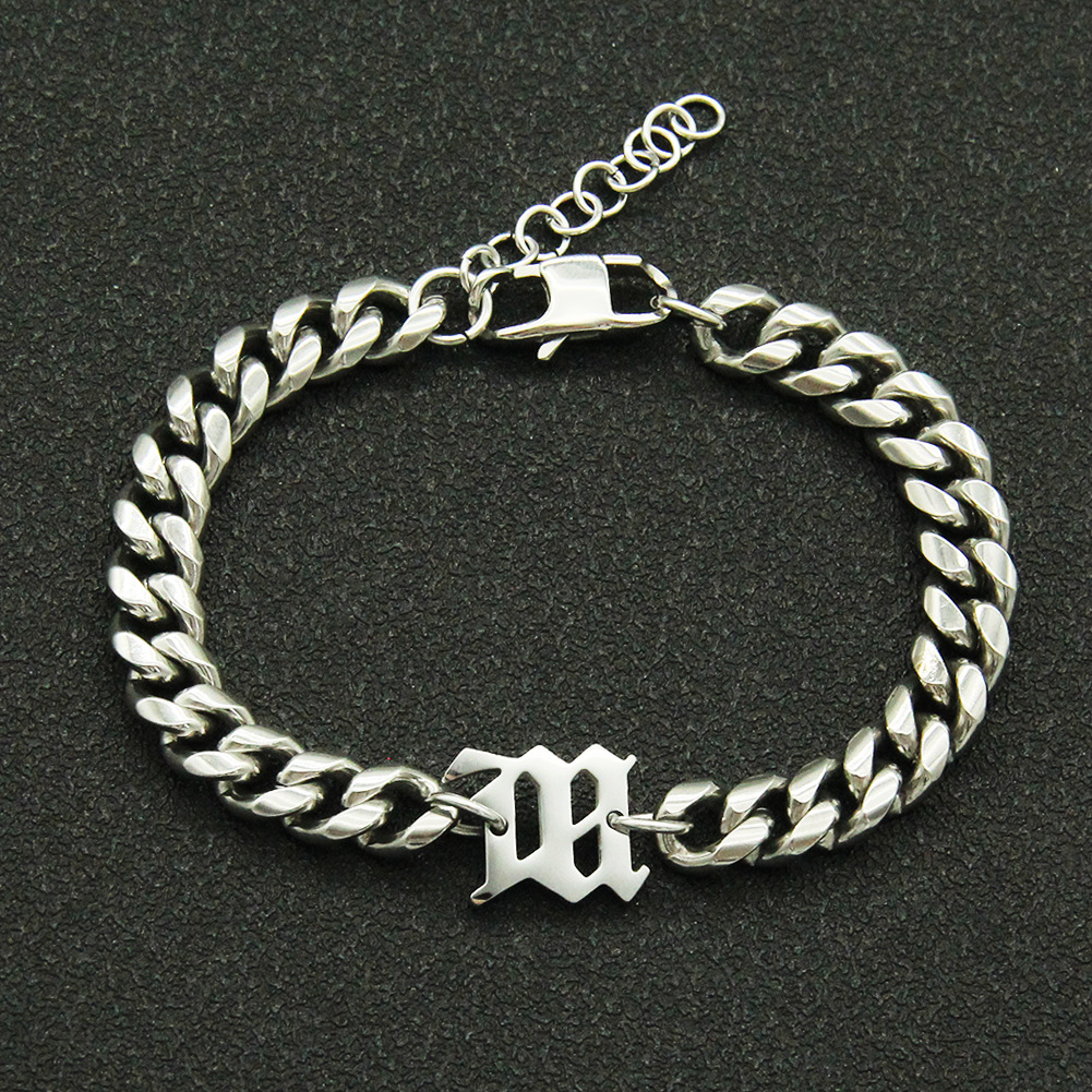 Titanium Steel Cuban Link Chain Bracelet Image 7