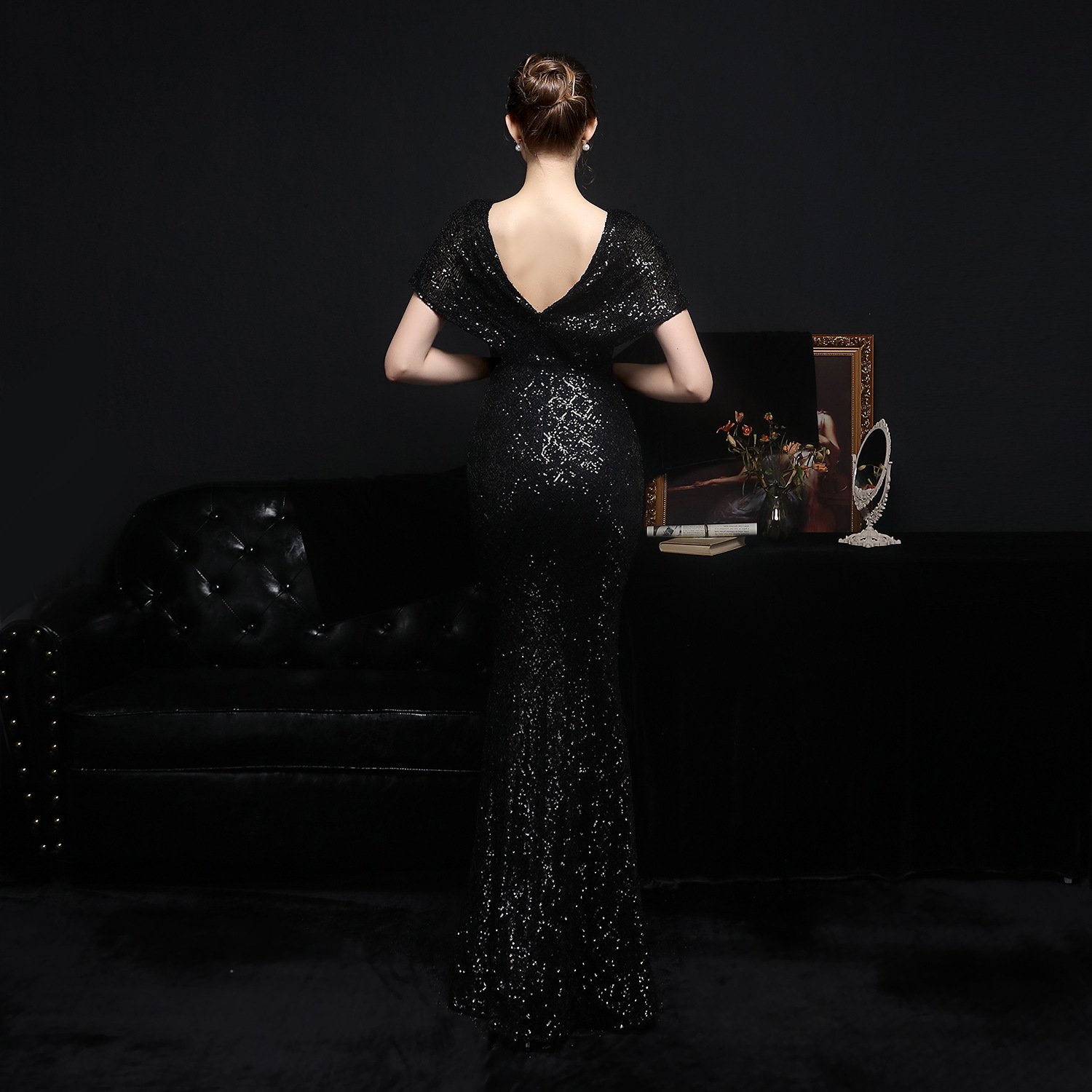 Women's Sequin Fishtail Banquet Dress Image 26