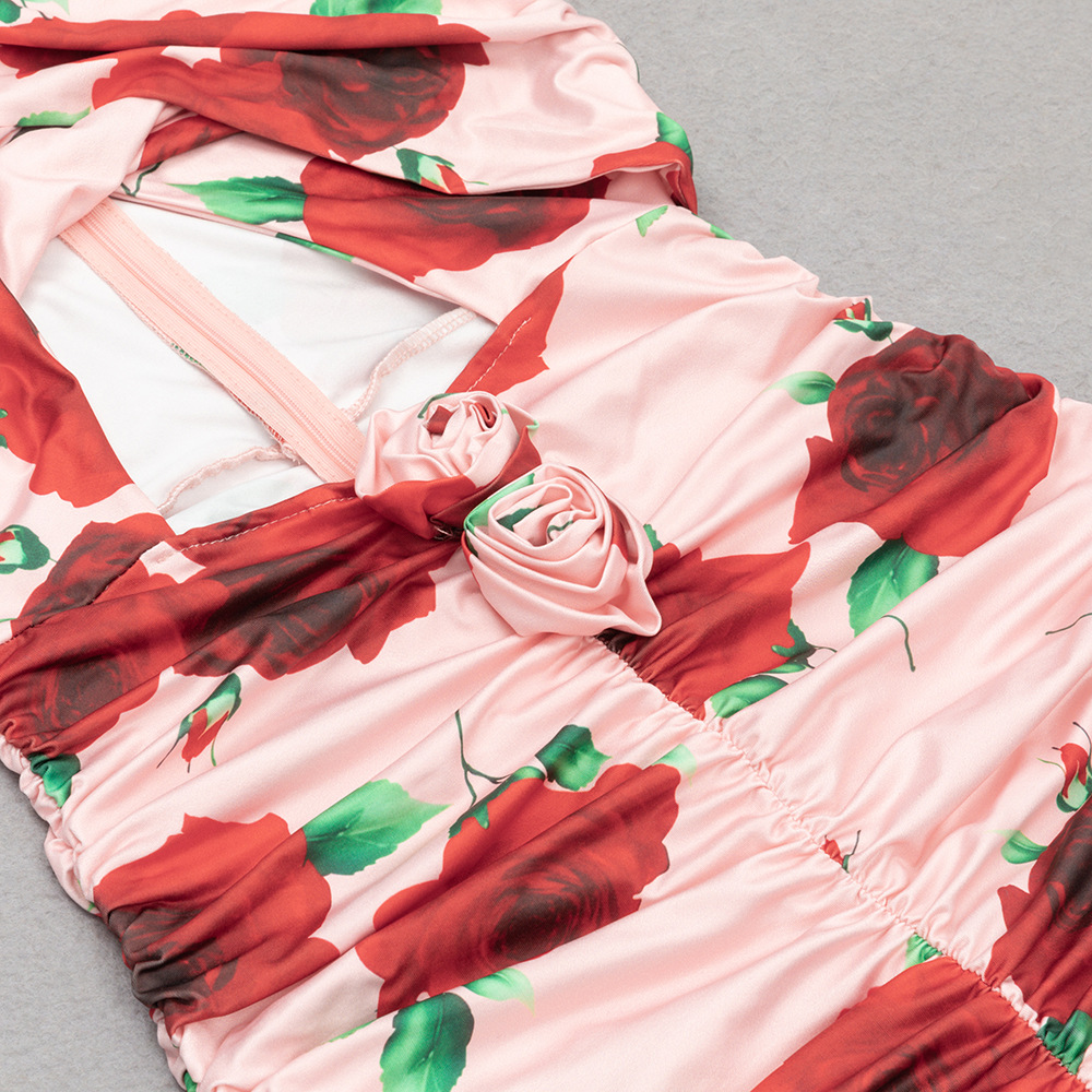 Halter Backless Dress Image 9