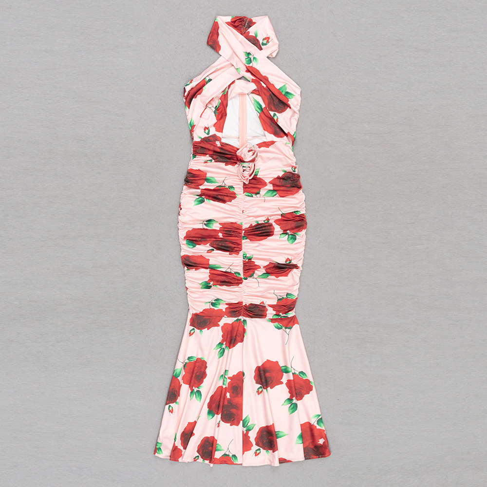 Halter Backless Dress Image 10