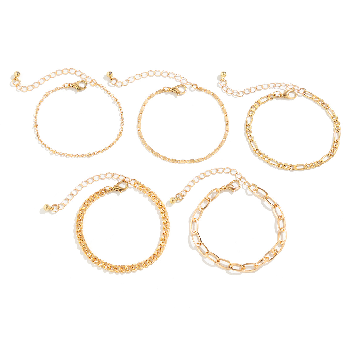 Simple Twin Cross Chain Bracelet - Image 6